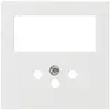 Plaque frontale kallysto 60×60mm blanc pour comb. grd.I interr.+T12 