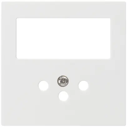 Plaque frontale kallysto 60×60mm blanc pour comb. grd.I interr.+T12 