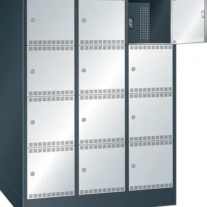 Akku-Ladeschrank mit Fächern (B×T×H) 1205×580×1790 mm 3×4 Fächer 