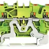 Schutzleiterklemme WAGO TOPJOB-S 2.5mm² 3L grün/gelb Serie 2202 