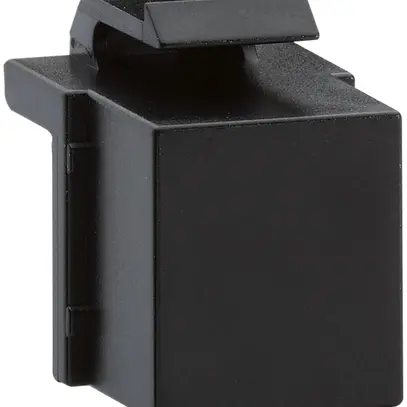 Placca di chiusura Hager HMS, per Keystone nero, set a 100 pezzi 