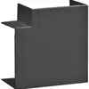 Angle plat tehalit pour canal BR 65×100mm couvercle 80mm noir graphite 