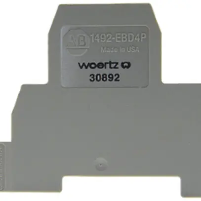 Parete d'estremità 2.5mm² grigio, per morsetto doppio 