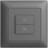 Commande pour poussoir scène ENC 2 scènes vert./2T WLAN Edue Wiser gris foncé 
