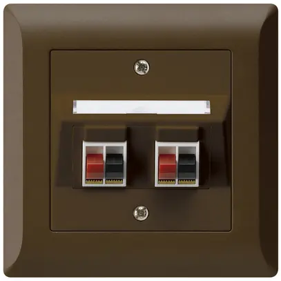 Presa INC audio kallysto.line 2×marrone morsetto per 2 altoparlante 