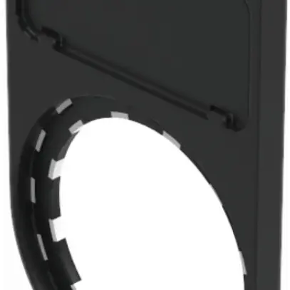Porta-placchetta EAO45 nero per pl.27×12.5mm, a infilare 