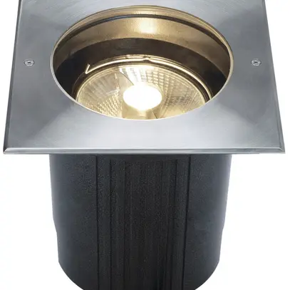 EB-Bodenleuchte SLV DASAR, GU10 75W eckig IP67 Edelstahl 
