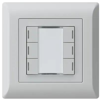 Tasto INC kallysto.line KNX 6×grigio chiaro LED RGB s/e-link 