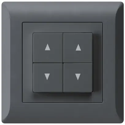 Pulsante per tapparelle INC kallysto.line antracite con 4 tasti 