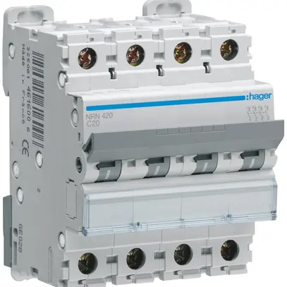 Disgiuntore Hager MCB 4P 415V tipo C 20A 4UM 