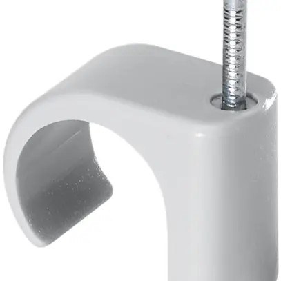 Rohr-Nagelbride M20 hellgrau 1-lappig 