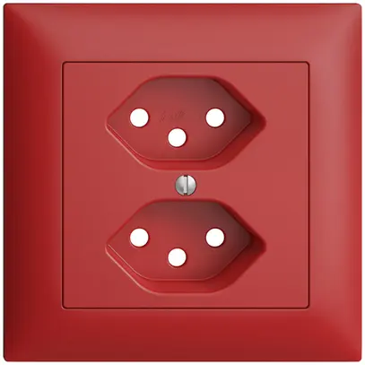 Frontset EDIZIOdue berry 88×88mm 2×T13 mit Shutter 