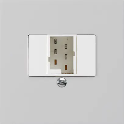 Insert pour prise de raccordement kallysto 1×TT83 gris clair 