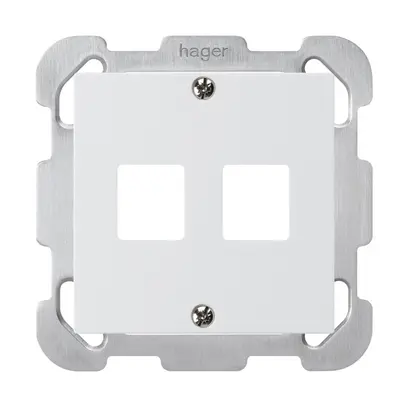 Kit frontal ENC HMS kallysto B pour 2 modules blanc 