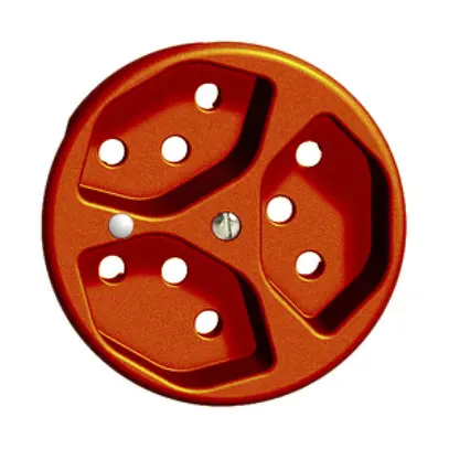 Frontscheibe FH 3×T13 orange Ø58mm mit Linse 