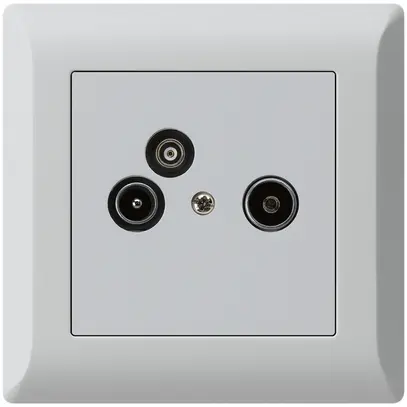 Prise pour antenne ENC R/TV/données kallysto.line 2GHz 14db gris clair 