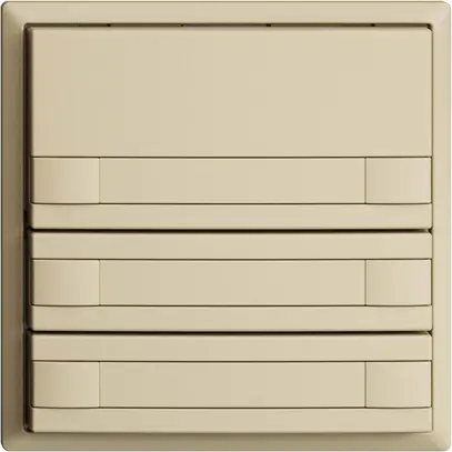 Pulsante KNX RGB EDUE, 250mW, s.LED, c.inserto carta, 6×pulsante, 1×tasto, van 