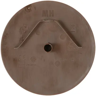 Rosace de plafond MH clips à ressort enfichable Ø98×3mm brun 