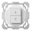 Insert pour interrupteur pour stores ENC basico blanc 2-touches bornes enf. 
