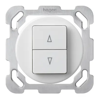 Insert pour interrupteur pour stores ENC basico blanc 2-touches bornes enf. 