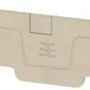Piastra terminale Weidmüller serie A AEP DT 2.5 4C 94.25×2.1mm, beige 