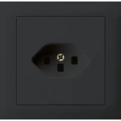 Presa INS kallysto tipo 23 montaggio T scatola INS G3 telaio a innesto nero 