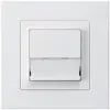 Poussoir de sonnerie ENC avec porte-étiquette A/1L kallysto.pro blanc 