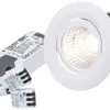 Spot LED INC Move 10.5W 230V 960lm 3000K trou Ø68mm blanc 38° 