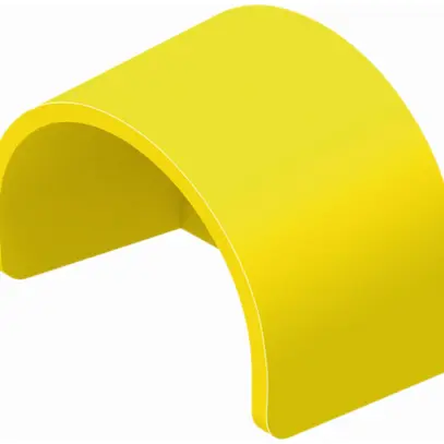 Collare di prozezione per tasto arresto emergenza giallo 