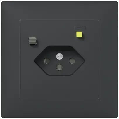 Presa FI INC SIDUS B T13 30mA, shutter, antracite 