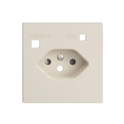 Kit frontal EDIZIOdue pour prise FI F, T13, shutter, crema 