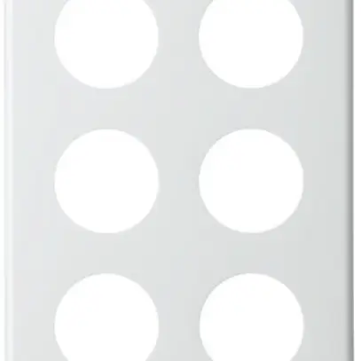 Abdeckplatte 3×2 Gr.I 6×43mm weiss 