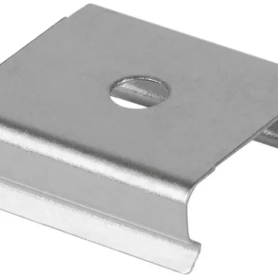 Clip di fissaggio Set di 2, LDV PF02/MB, per profilo a U PF02, argento 