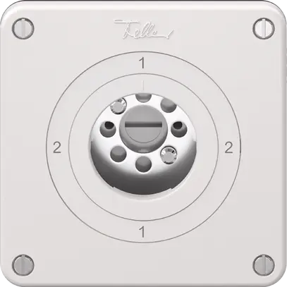 Interruttore rotativo NEVO, 3/2L, senza cilindro, KS, 2-1-2-1, bianco 