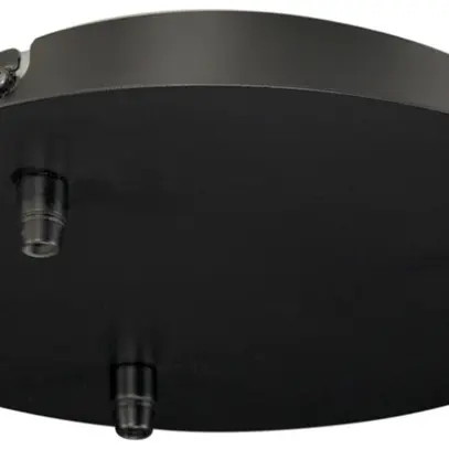 Rosone da soffitto SLV 3 uscite, Ø220×54mm con scarico di trazione nero 