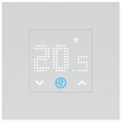 Thermostat d'ambiance ENC FINDER 1T.T1 230VAC/5A 0...38°C, 85.7×85.7×33mm blanc 