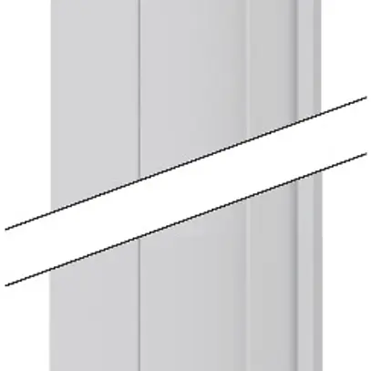 Parete divisoria SE Prisma XS, PVC verticale 9 file, per profondità 210 mm 