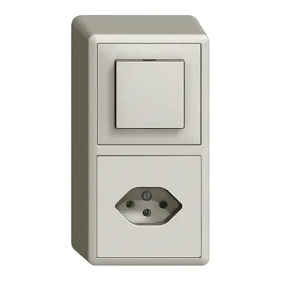 Combinazione AP EDIZIOdue 3/1P+T13 grigio chiaro 