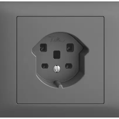 Presa INS EDIZIOdue T25 16A grigio scuro, morsetti a vite 