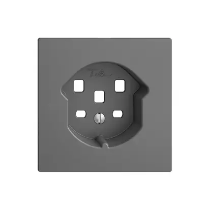 Placca frontale EDIZIOdue T25 grigio scuro 