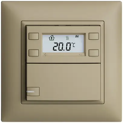 Poussoir RTH ENC KNX 1× EDIZIOdue FMI sand, avec LED RGB 