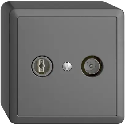 Presa TV-R AP EDIZIOdue 11dB grigio scuro a banda larga 5…2000MHz, FX54 