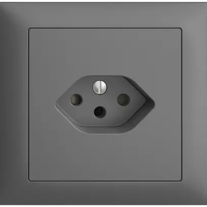 Prise INC EDIZIOdue T13 FKE gris foncé 