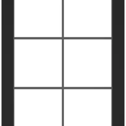 Abdeckrahmen SIDUS 2×3 schwarz 