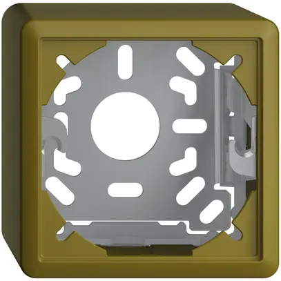 Cappa con piastra di base 54mm EDIZIOdue olive 