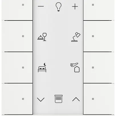 Module de commande ABB-free@home SB-F-8.0.1, 8 touches blanc mat 
