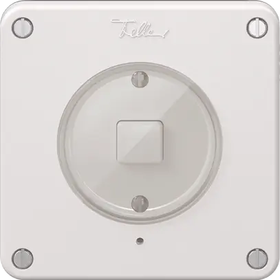 Poussoir KNX 1× NEVO N.CO RGB avec sonde de température blanc 