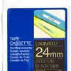 Cassette ruban Brother TZe-354 24mm×8m, noir/or 
