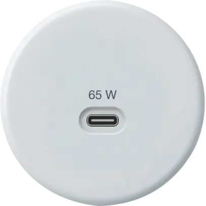 Presa di ricarica USB Hager basico tipo C 65W 3250mA bianco 