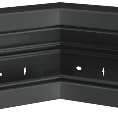 Angolo interno Hager BR 65×130mm coperchio 80mm nero 